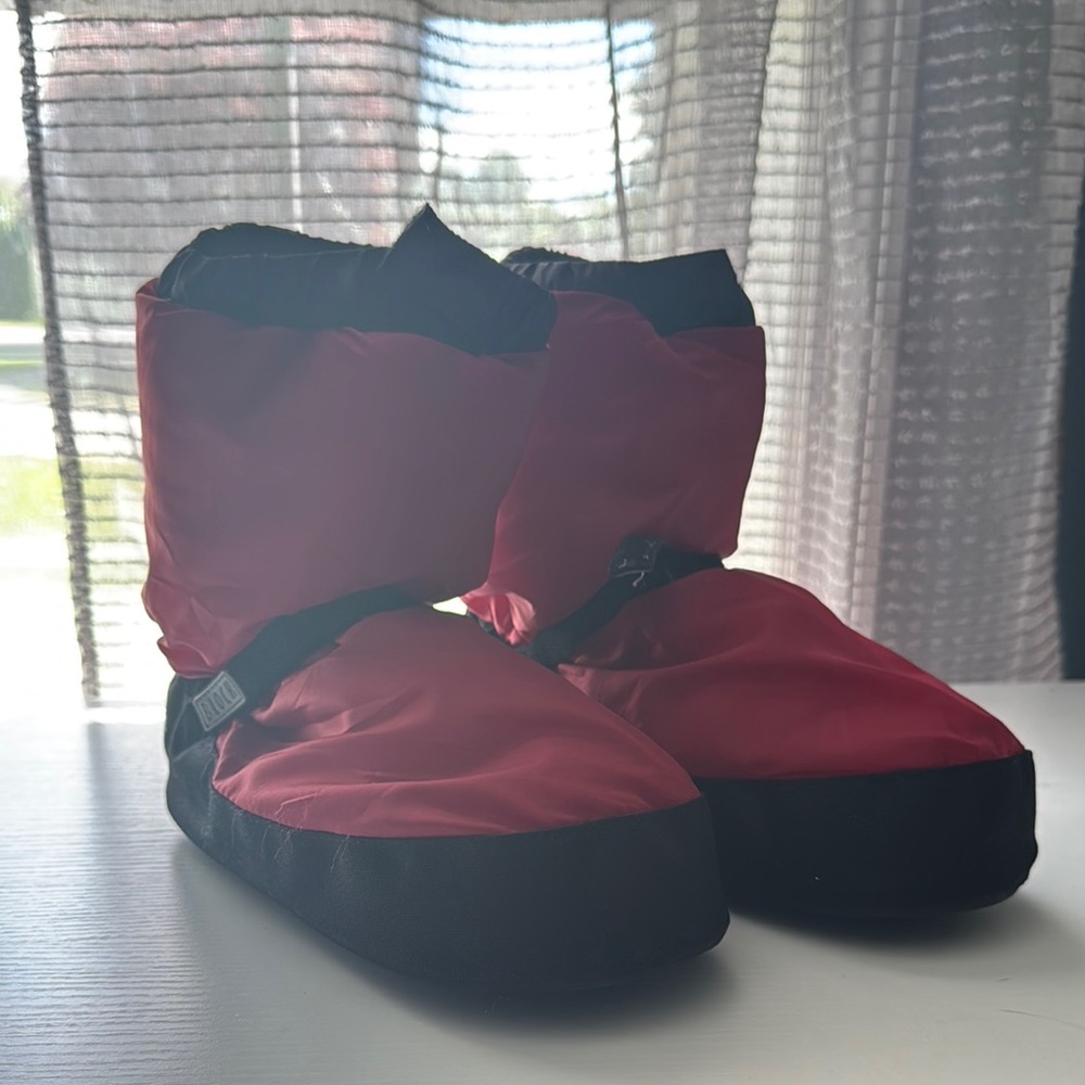 Bloch Red and Black Dance Booties